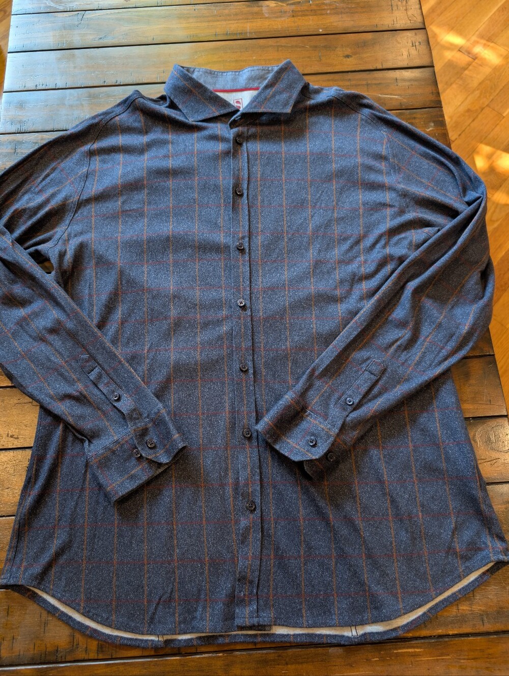 Desoto Jersey Cotton Long Sleeve Button Down Fitted